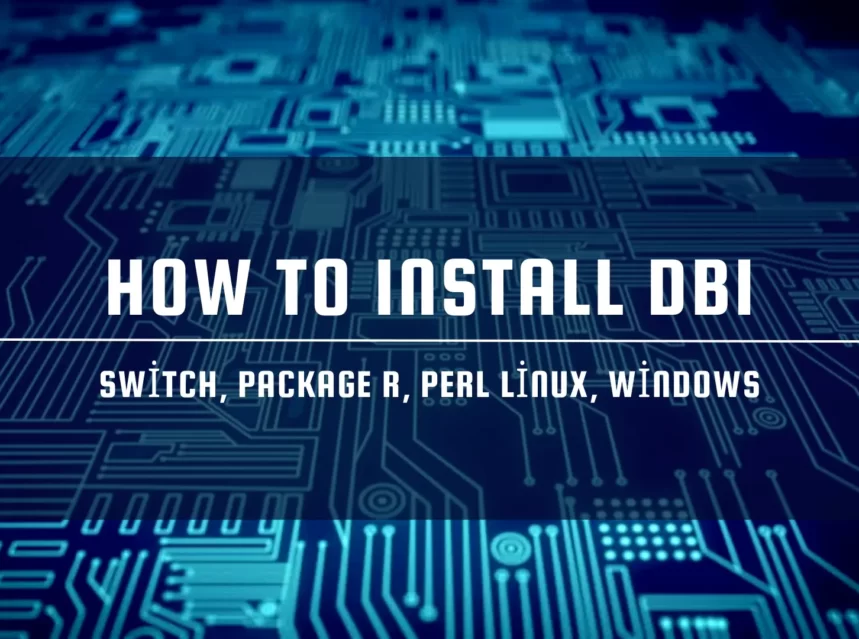 how to install dbi