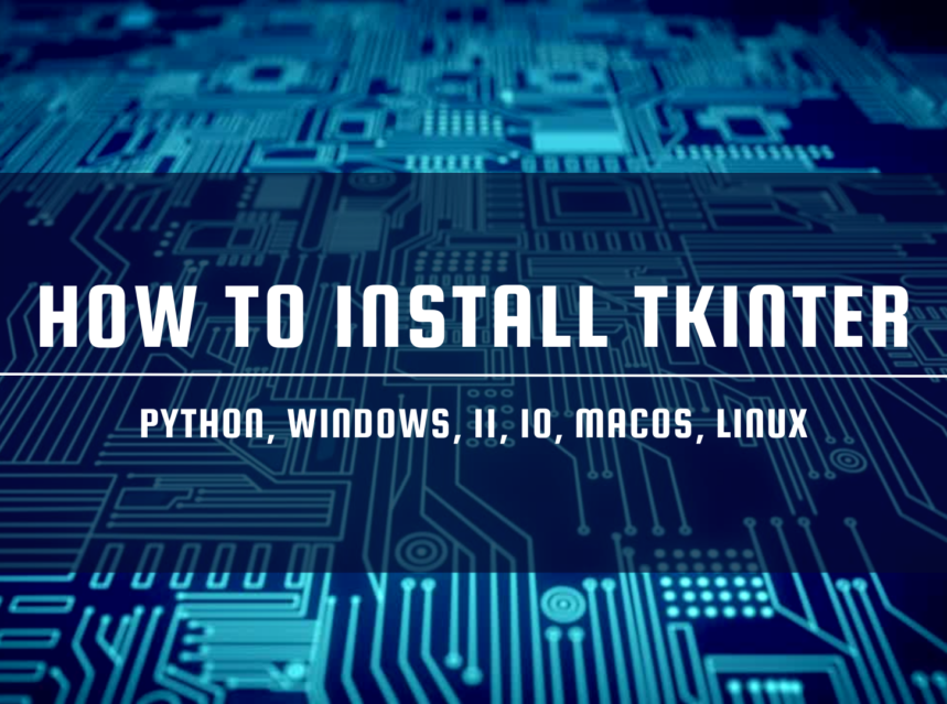 how to install tkinter